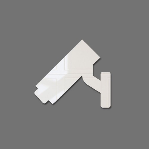 Adesivo de parede Espelho Decorativo Câmera de Segurança