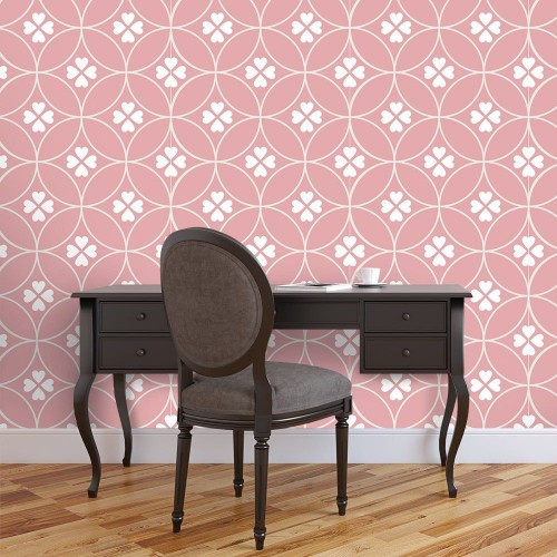 Adesivo de parede Papel de Parede Amor 4 Folhas Pink