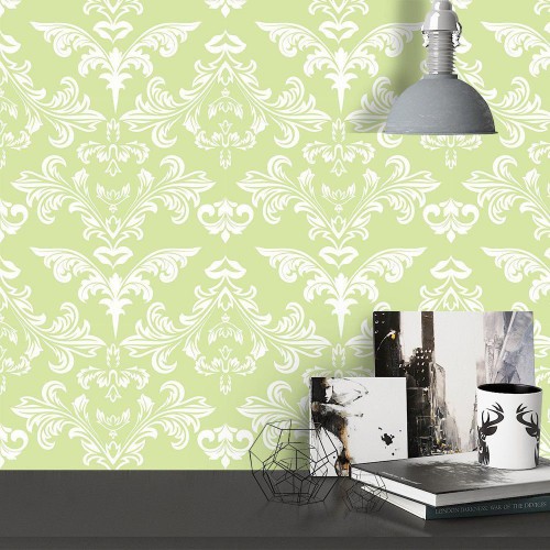 Adesivo de parede Papel de Parede Lilac Green