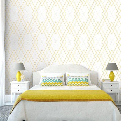 Adesivo de parede Papel de Parede Louie Gold