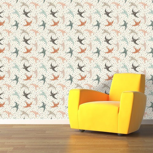 Adesivo de parede Papel de Parede Swallows