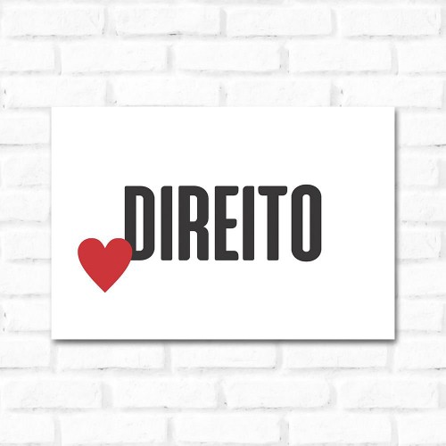 Adesivo de parede Placa Decorativa Direito 2