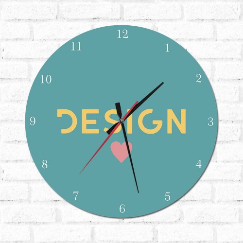 Adesivo de parede Relógio Decorativo Design